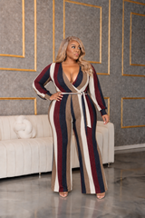 Stripe Shimmer Jumpsuit