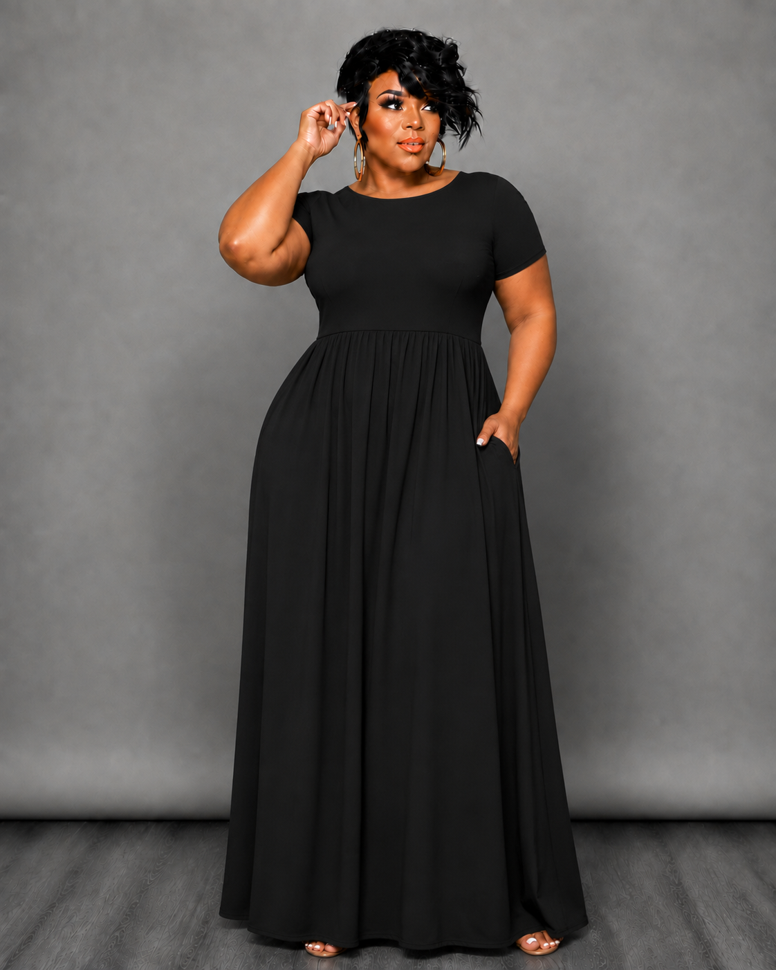 Black Flare Dress