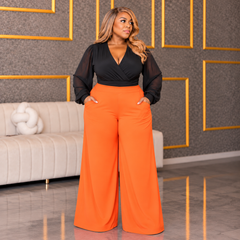 Orange Palazzo Pants