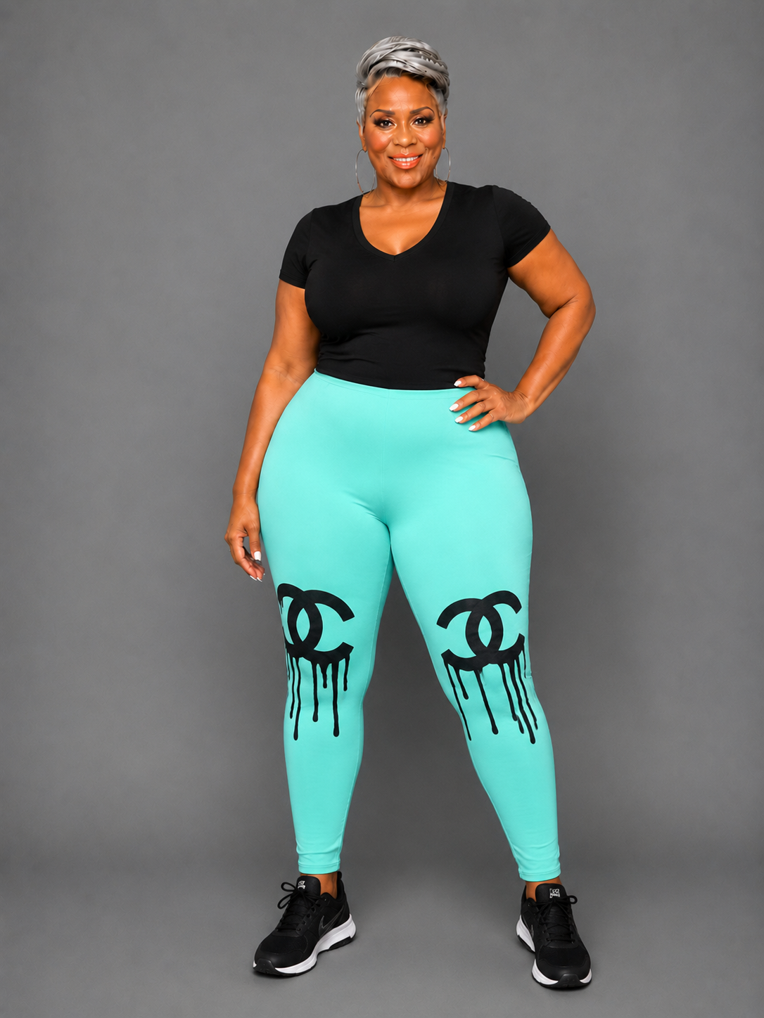 Mint Dripping C Leggings