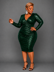Green Sequin Dress