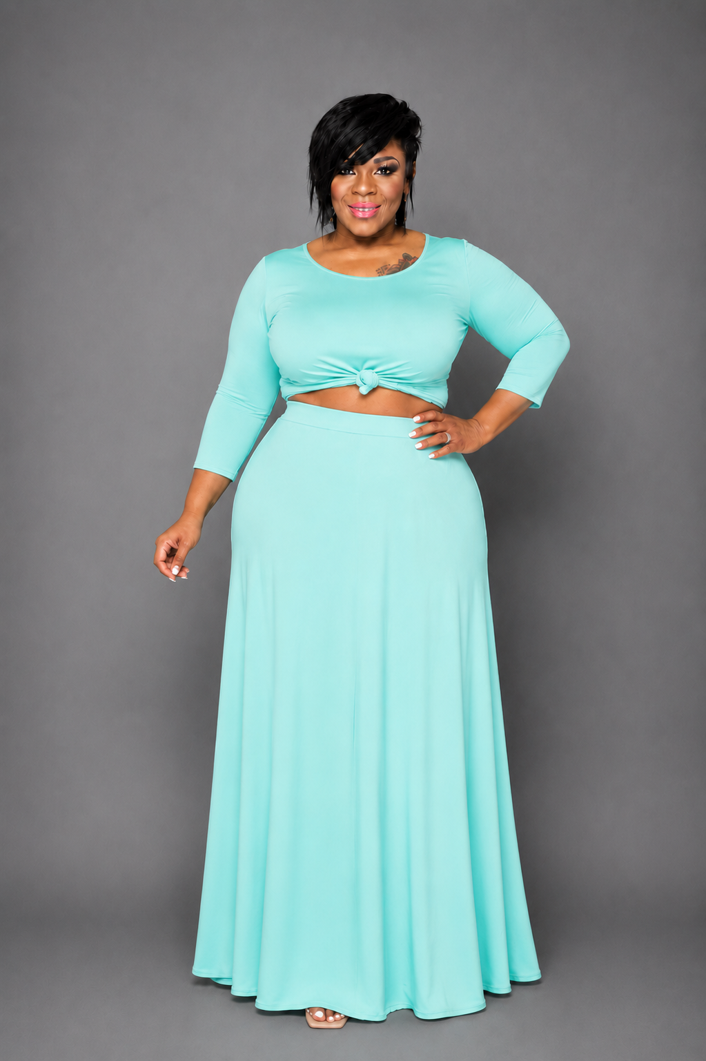 Mint Riley Skirt Set