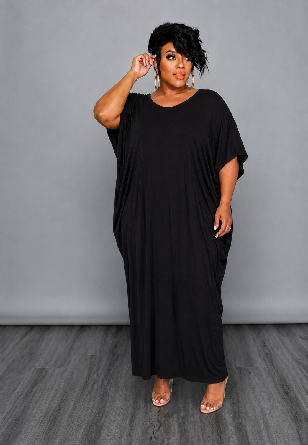 Black Unbalanced Dress