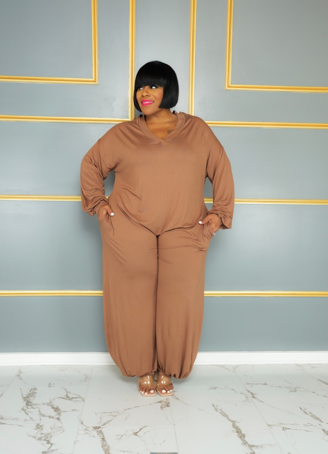 Mocha Get Loose Jumpsuit