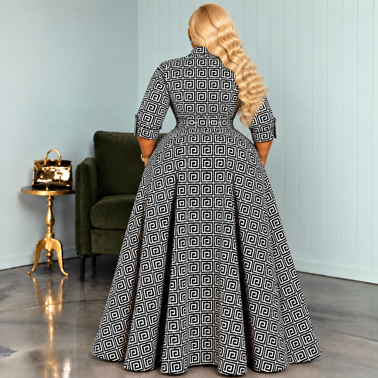 Greek Bethany Coat Dress