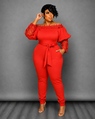 Red Nari Jumpsuit