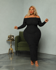 Black I Keep Fallen Dress