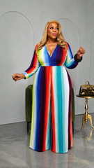 Rainbow Wide-Leg Jumpsuit