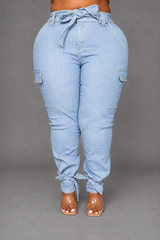 Light Blue Tie Jogger