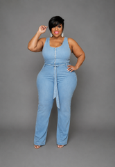 Denim Tank Jumpsuit
