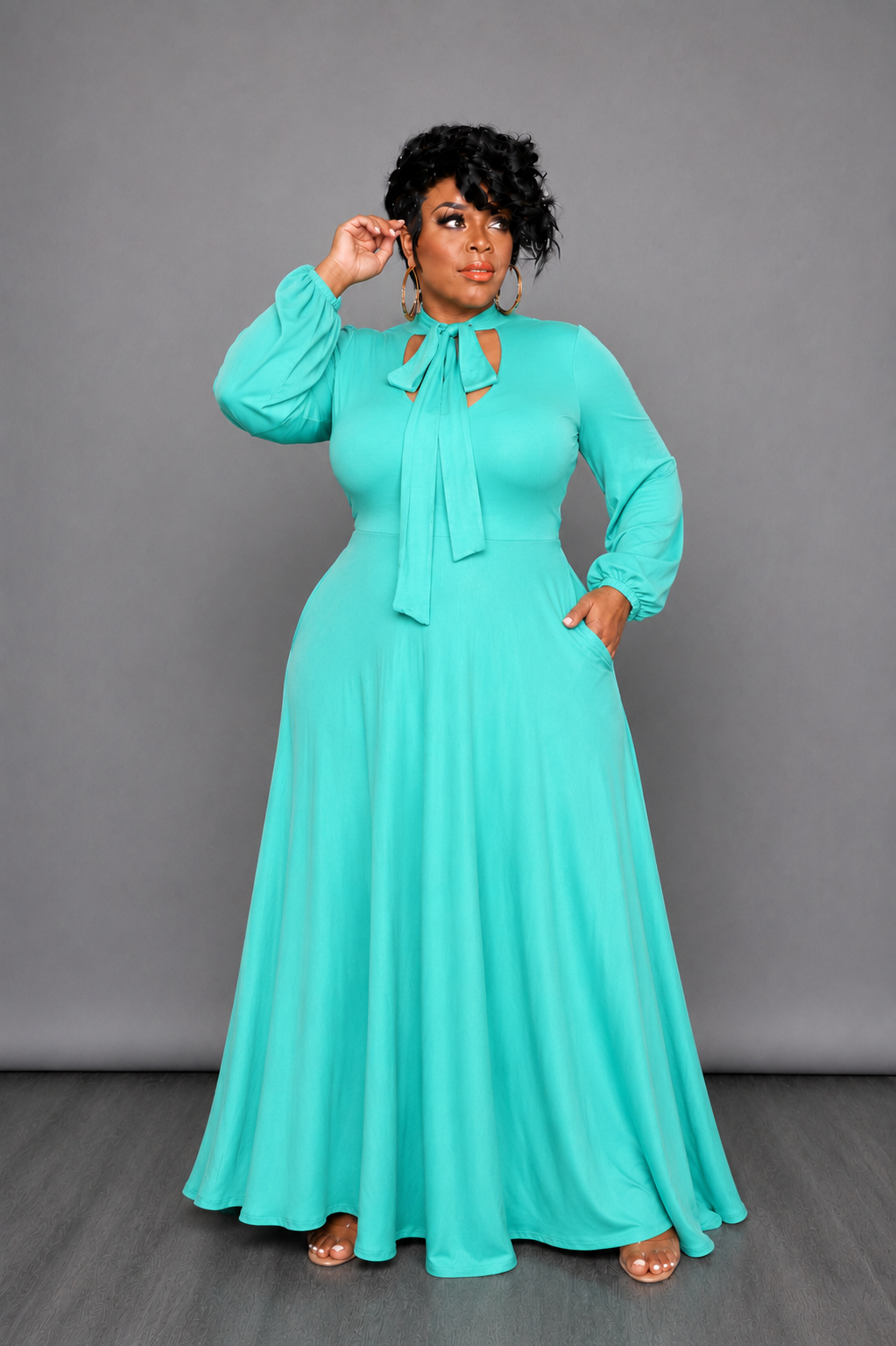 Mint Bow Tie Dress
