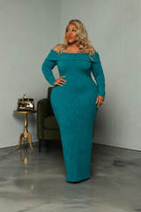 Green I Keep Fallen Dress