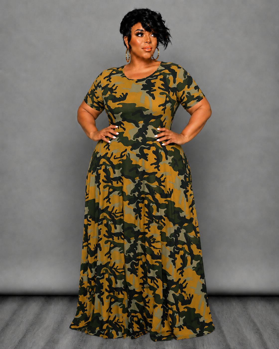 Camouflage Tunic Dress