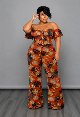 Harvest Print Jumpsuit