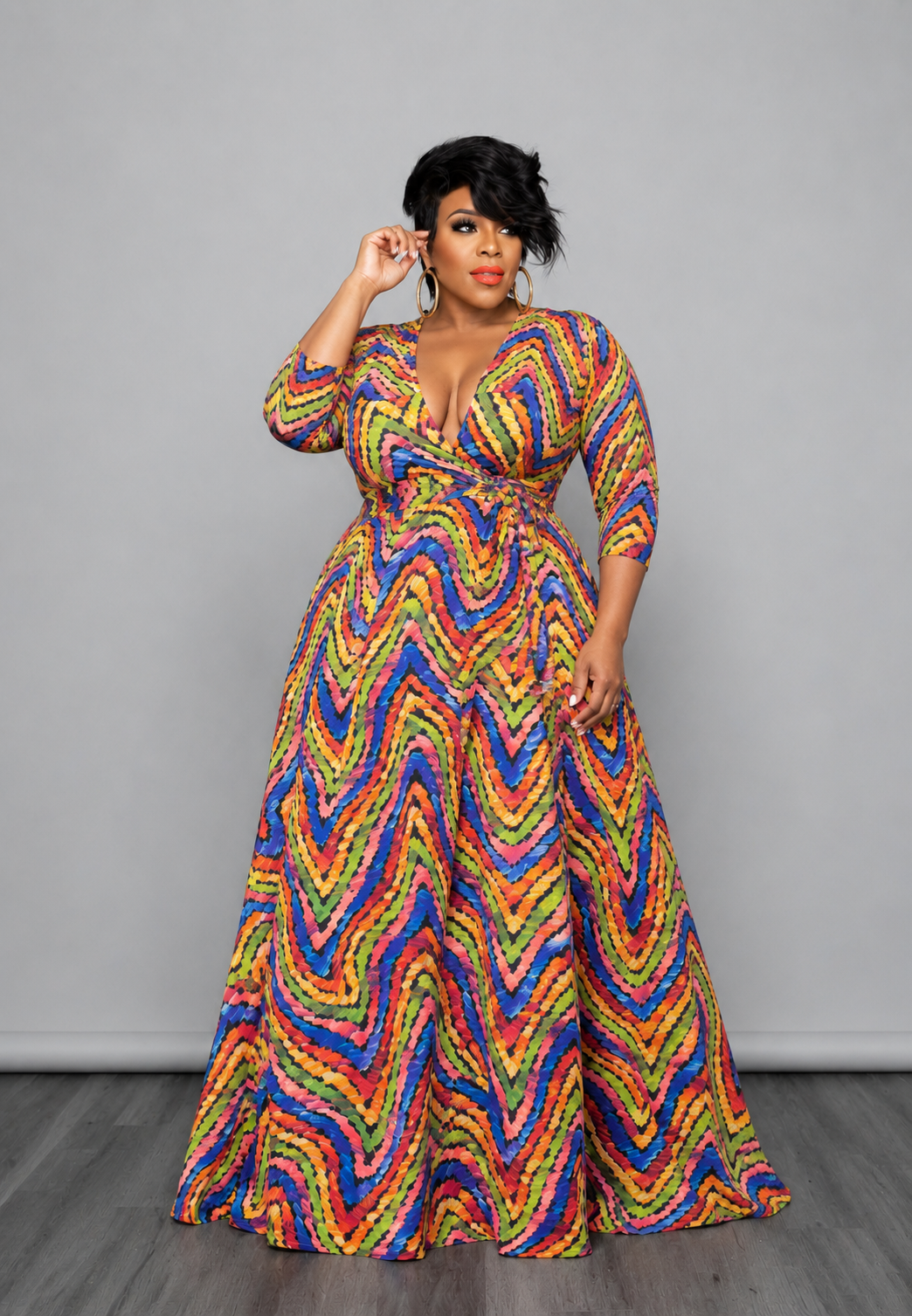 Colorful Wave Dress