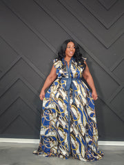 Denim Trim Dress