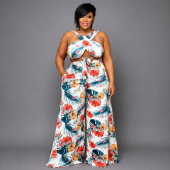White Palm Print Set