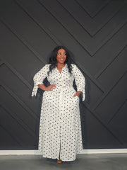 White Polka Dot Dress