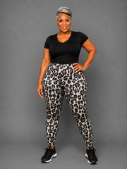 Grey Leopard Leggings