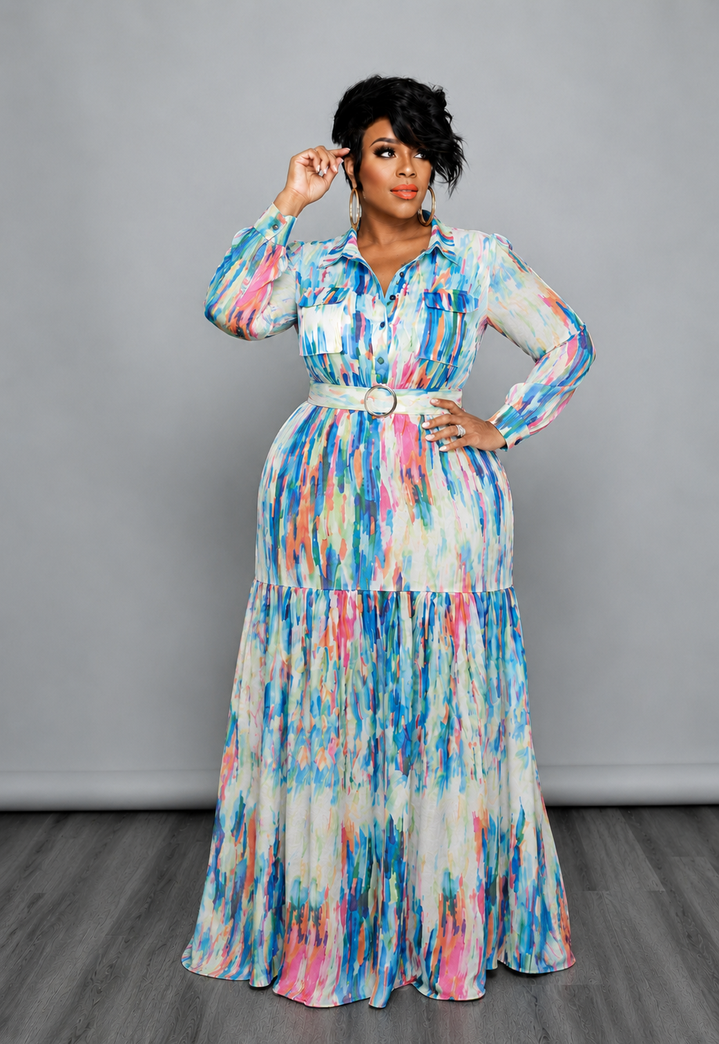 Watermark Maxi Dress
