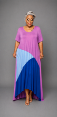 Pink Tri Color Dress