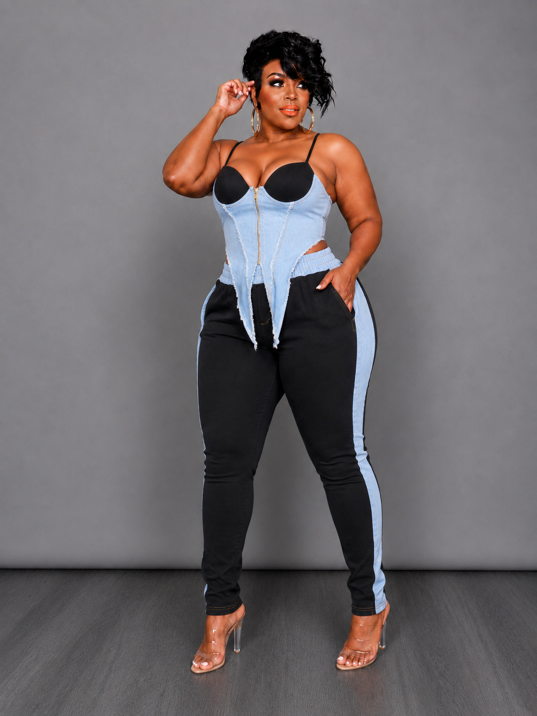 Black Duo Pant Set