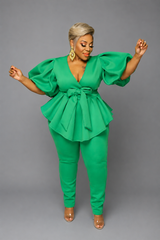 Green Balloon Sleeve Set