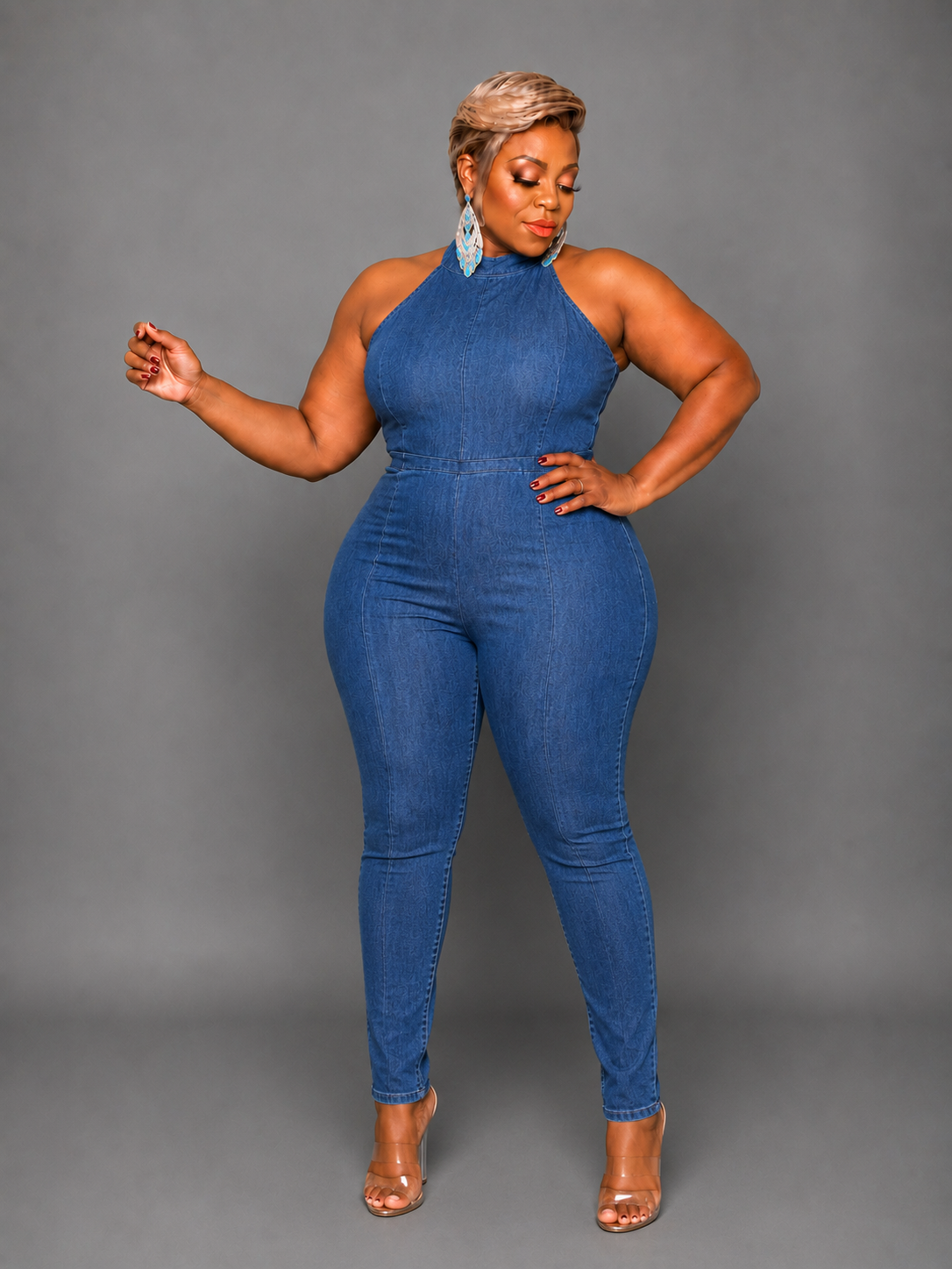 Rider Denim Jumpsuit