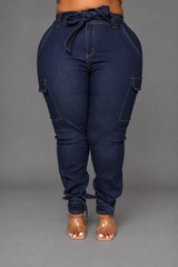 Dark Blue Tie Jogger