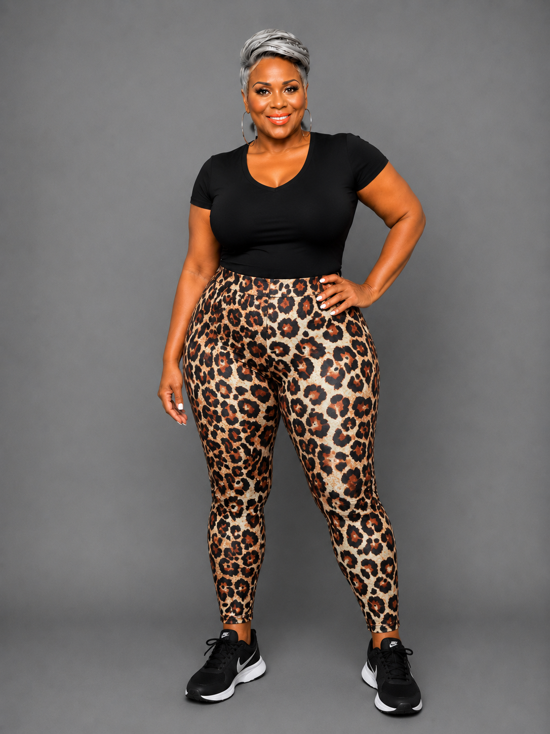 Brown Leopard Leggings