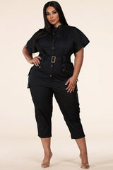 Black Utility Jumpsuit