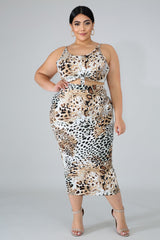 Wild Snake Skirt Set