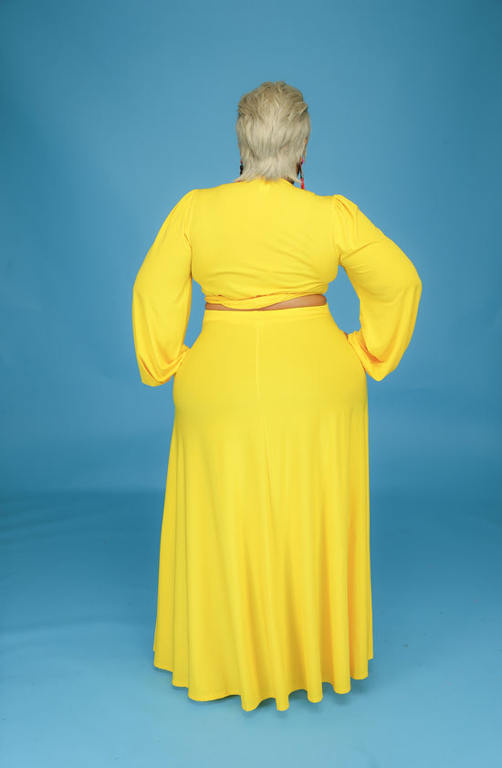 Yellow Lashun Skirt Set
