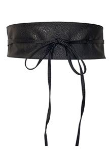 Load image into Gallery viewer, Black Slim Kimono Plus Size Belt
