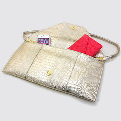 Gold Envelope Clutch