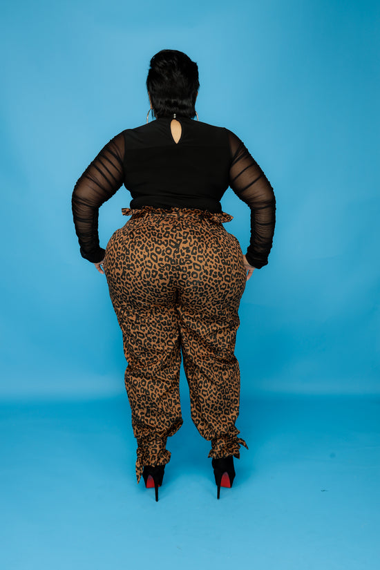 Animal Tie Harem Pants