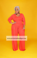 Rust Kifini Wide Leg Jumpsuit