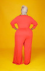 Rust Kifini Wide Leg Jumpsuit