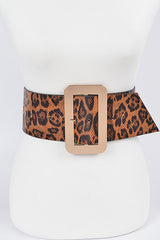 Gold Buckle Animal Plus Size Belt