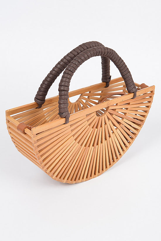 Load image into Gallery viewer, Handmade Bamboo Clutch
