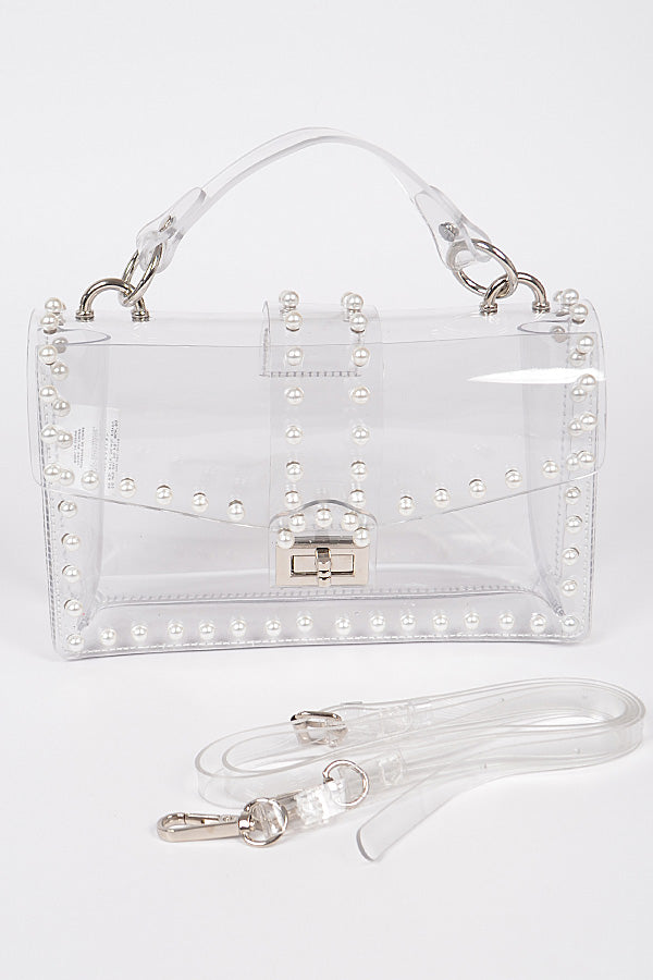 Silver Pearl Handbag