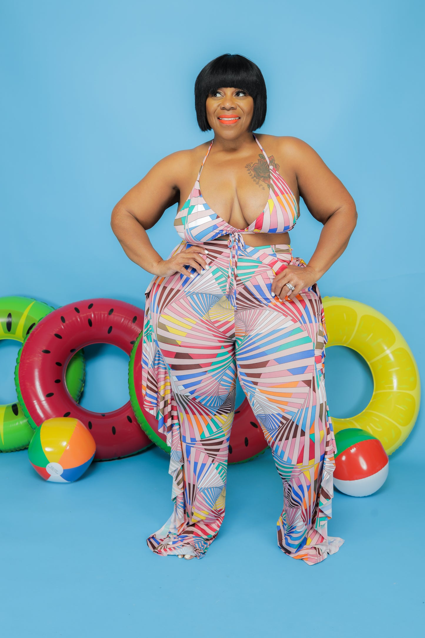 Load image into Gallery viewer, In Color Striped Swimwear
