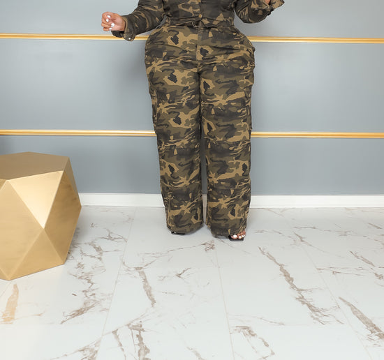 Green Camo Carpenter Pants