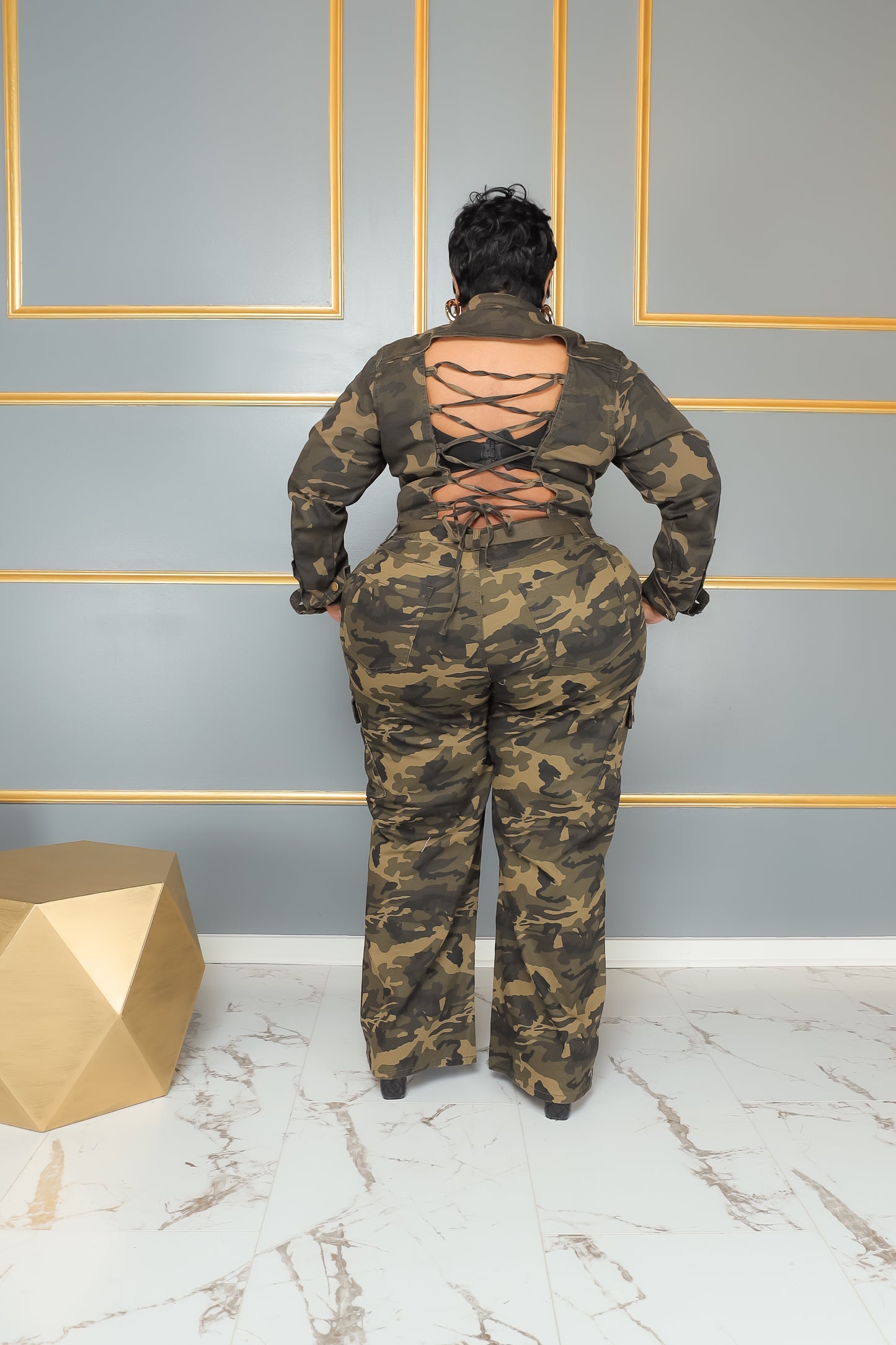 Green Camo Carpenter Pants