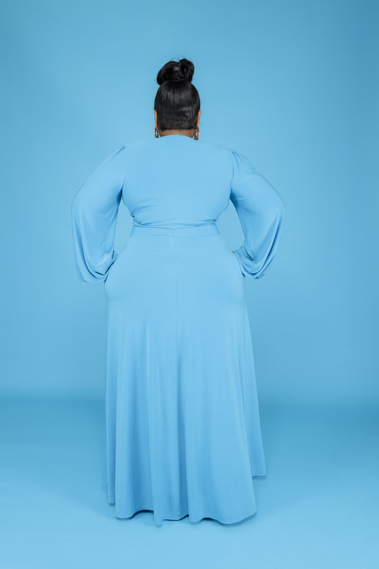 Turquoise Lashun Maxi Skirt Set