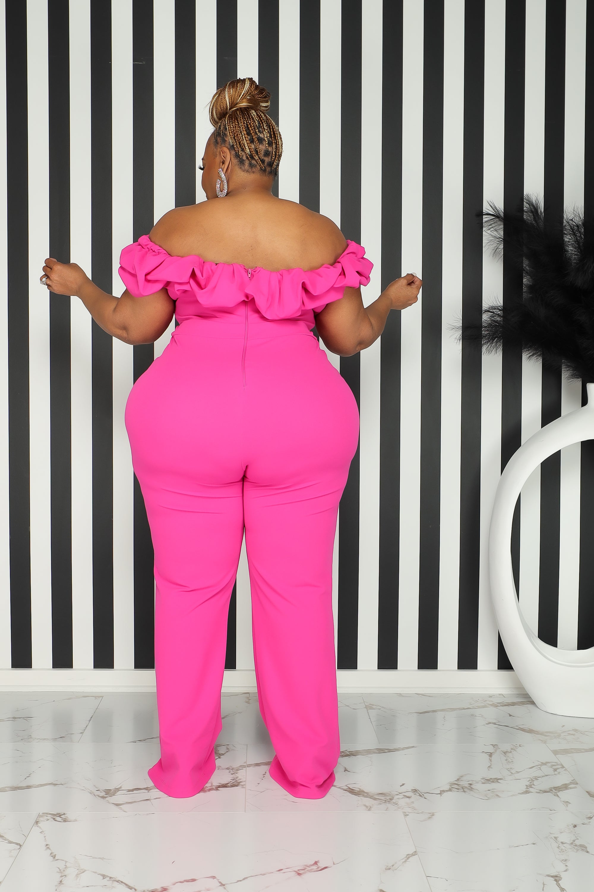 Pink Reed Pink Jumpsuit