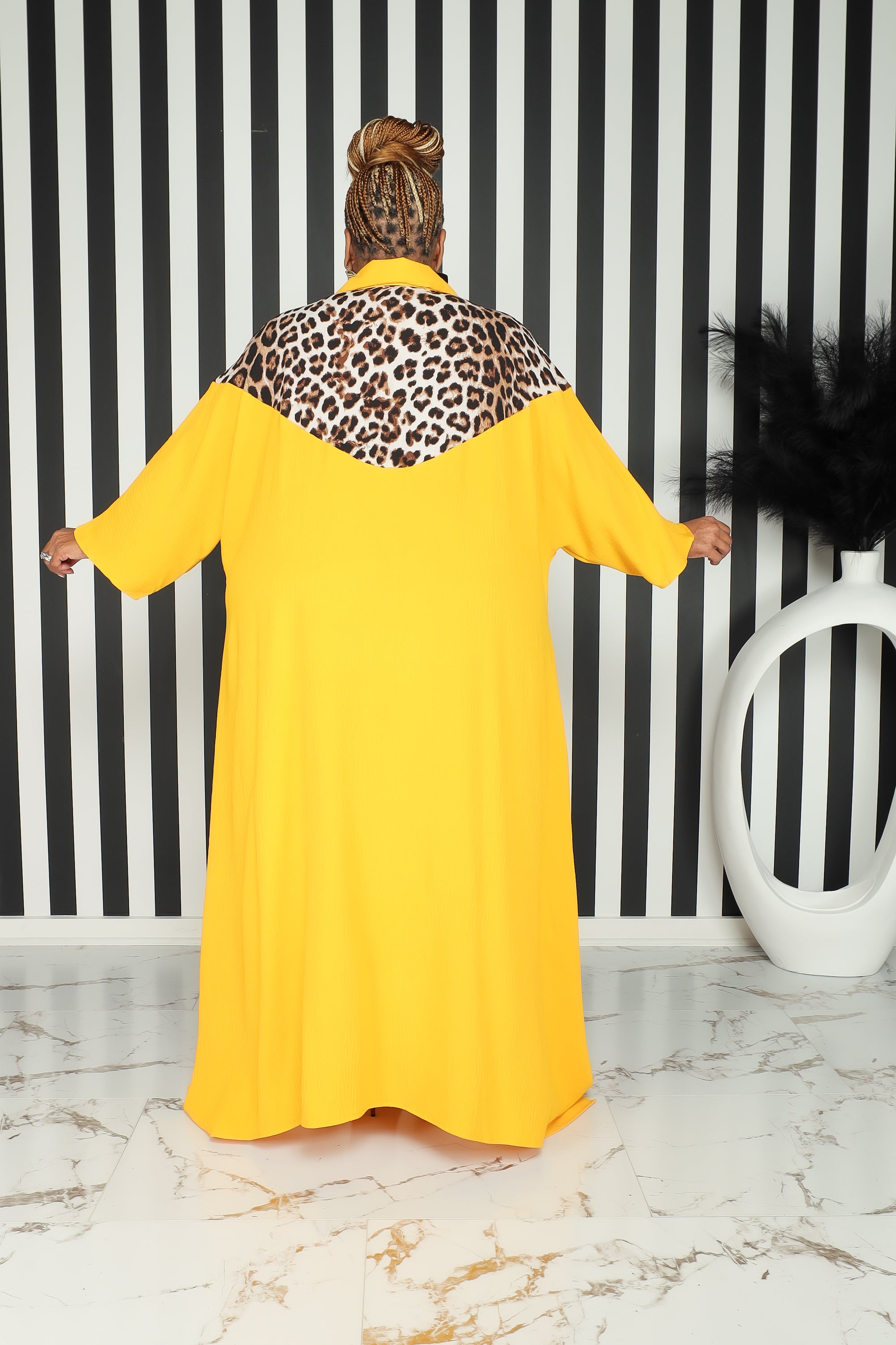 Yellow Leopard Fever Dress