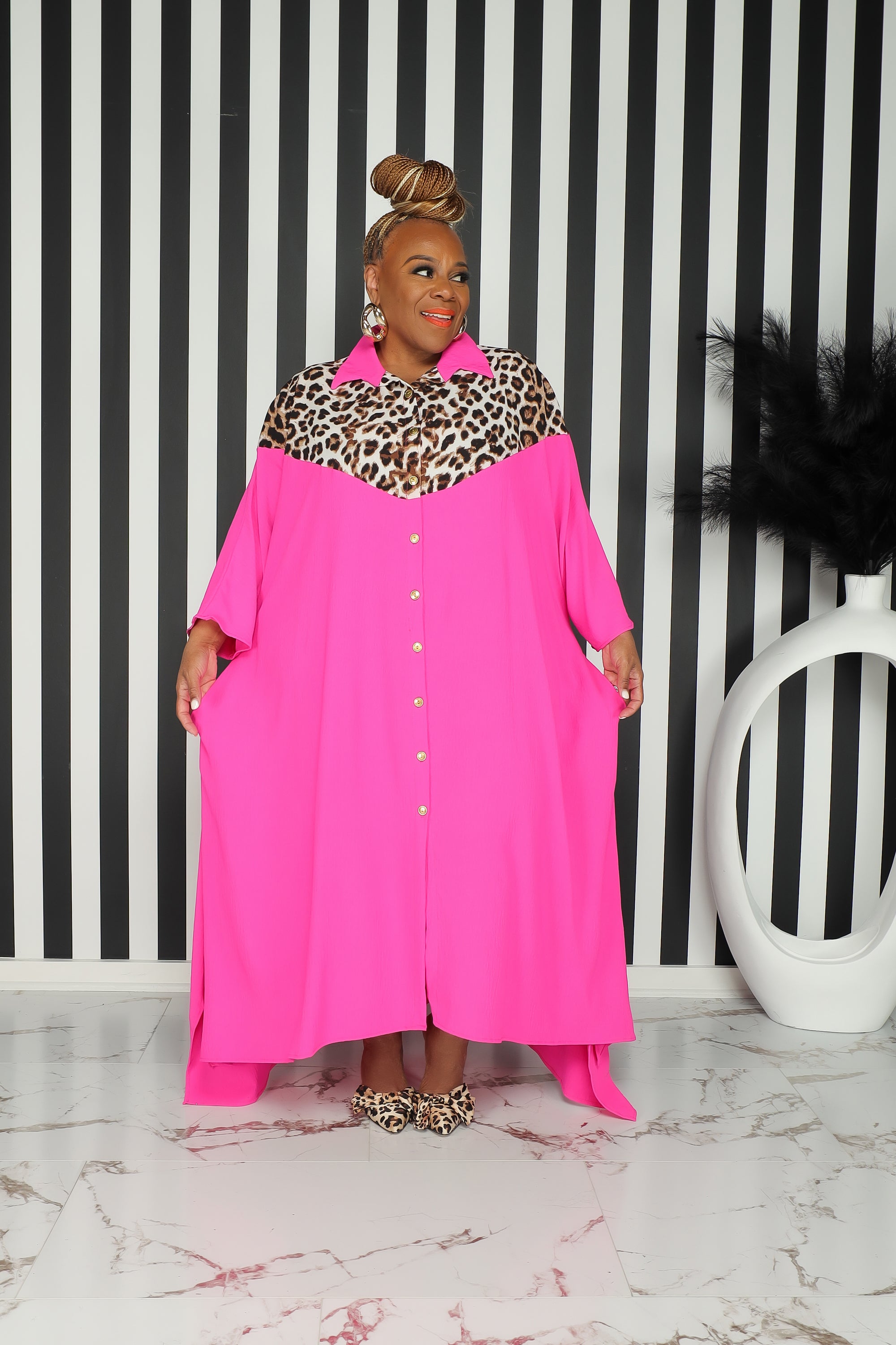 Pink Leopard Fever Dress