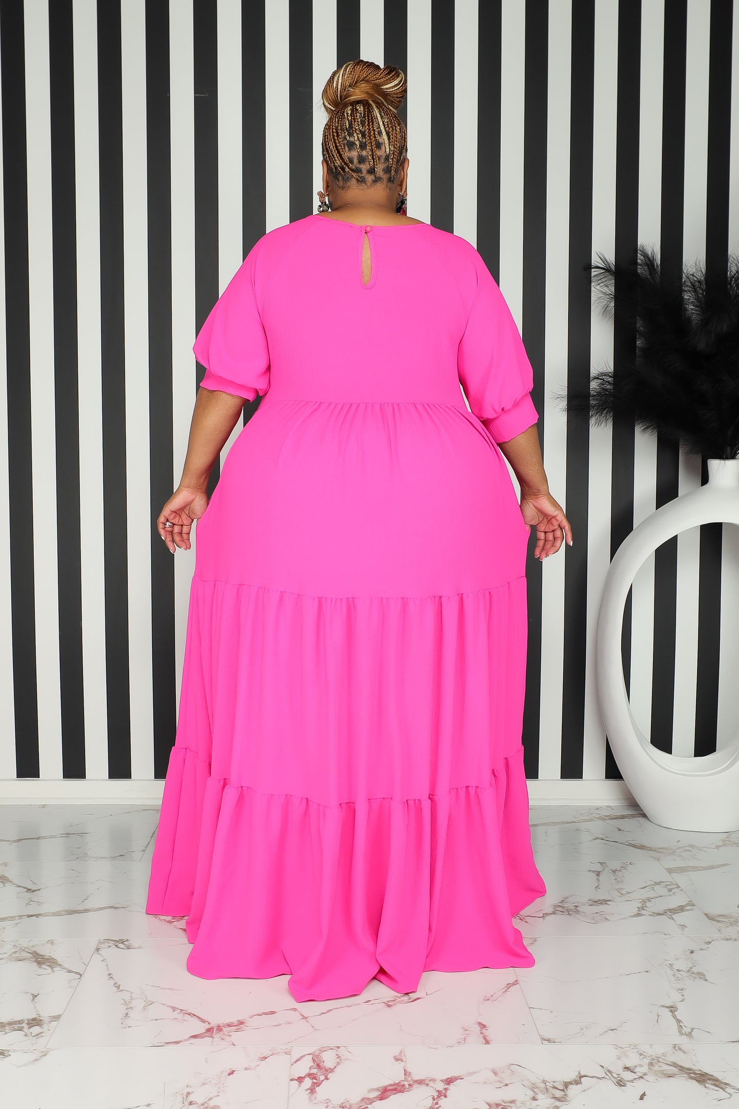 Load image into Gallery viewer, Pink River Flowy Maxi Dress
