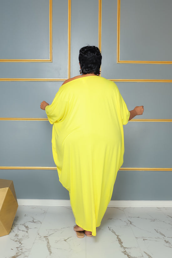 Load image into Gallery viewer, Yellow Unbalance Dress
